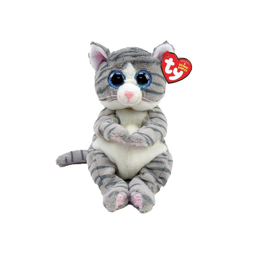 Ty Beanie Babies Knuffel Kat Mitzi 15 Cm