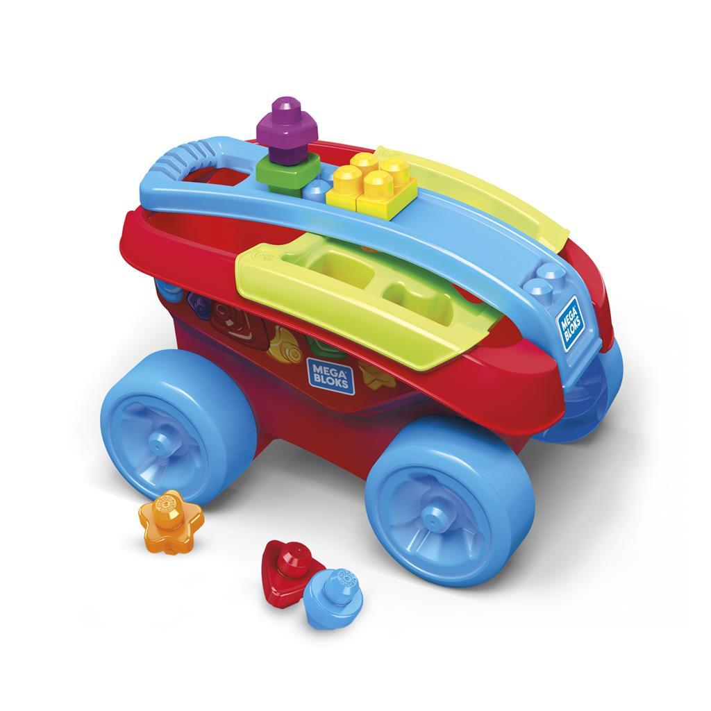 Fisher Price Mega Bloks Trekwagen Vormenstoof