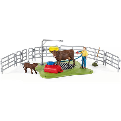 Schleich Happy Cow Wash Speelset