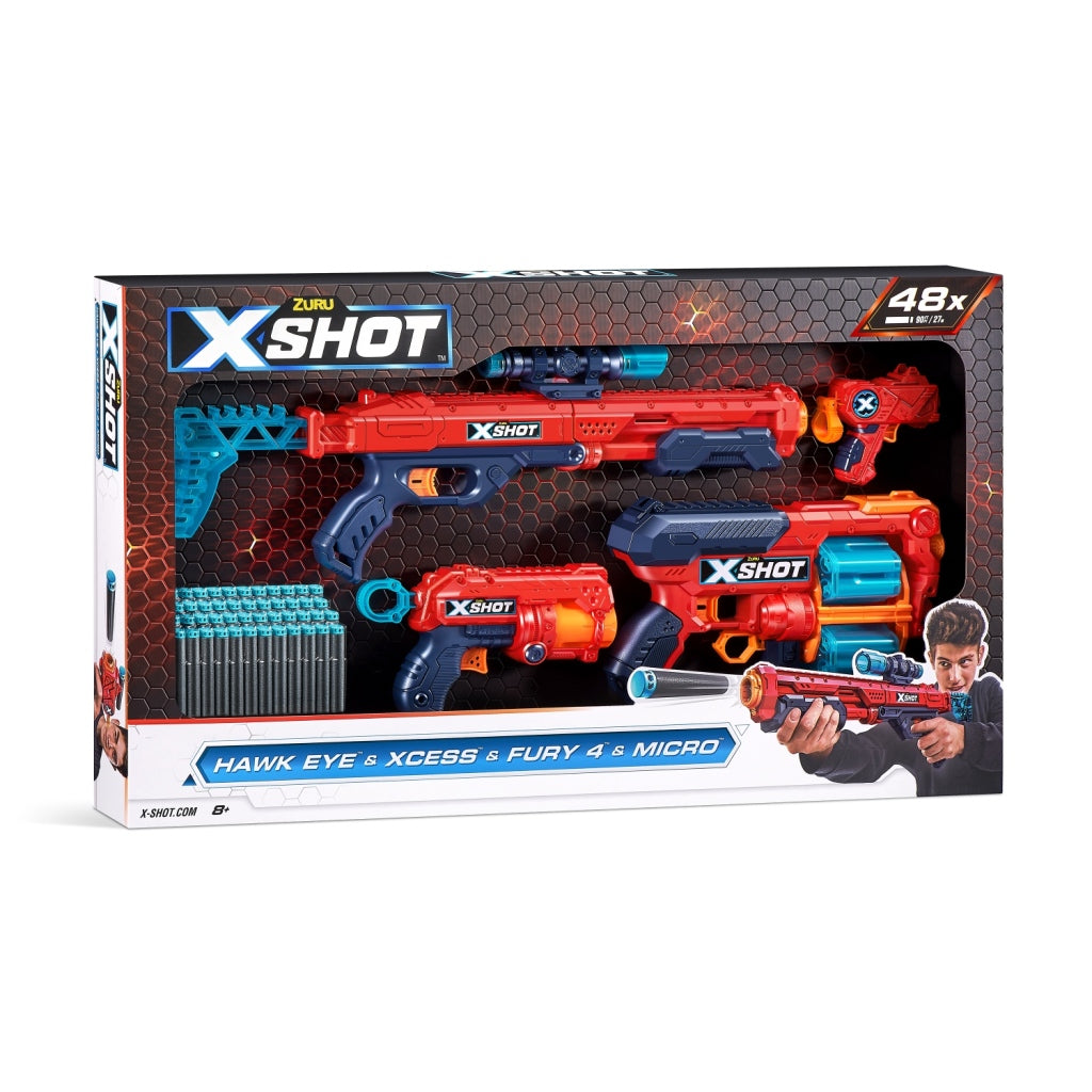 Zuru X-Shot Excel Mix Combo Pack + 48 Darts