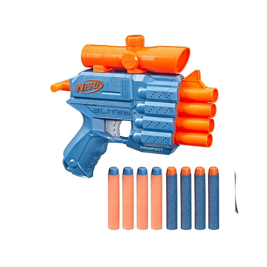 Nerf Elite 2.0 Prospect Qs-4 Blaster + 8 Darts