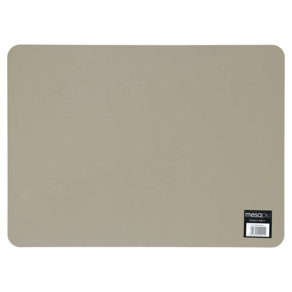 Mesapiu Placemat Lederlook Taupe 45X33 Cm