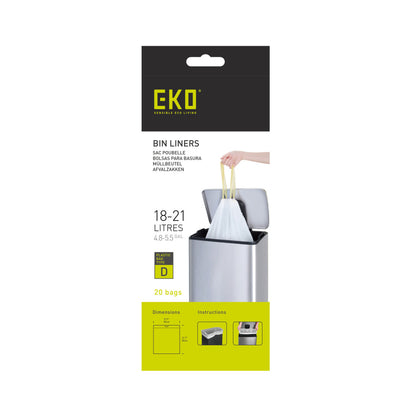 Eko Afvalzak Type D 18-21 Liter Rol Met 20 Afvalzakken