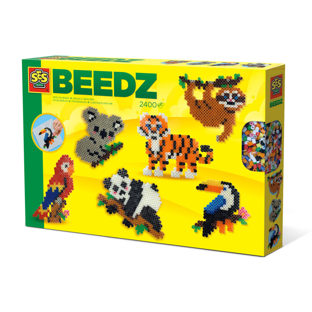 Ses Creative Beedz Strijkkralen Jungle Dieren 2400 Stuks