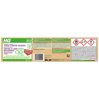 Hg Eco Wasmiddeltoevoeging Tegen Stinkend Wasgoed 500 G