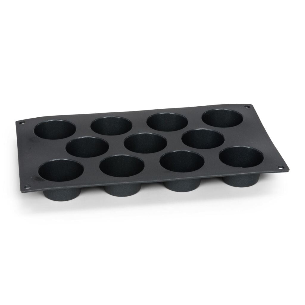 Patisse Mini Muffinvorm 11 Vaks 29X17 Cm Zwart/Siliconen