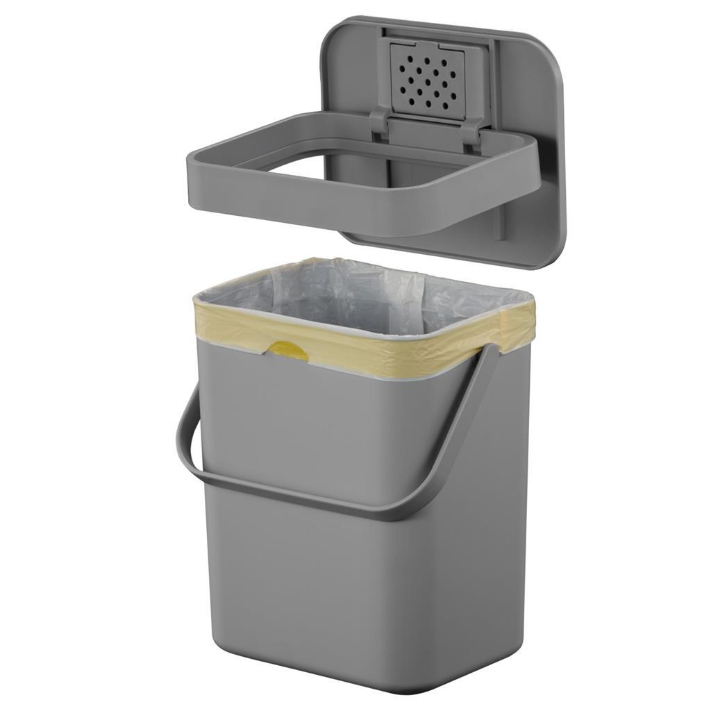 Eko Puro Ii Foodwaste Caddy Afvalemmer 5L Grijs