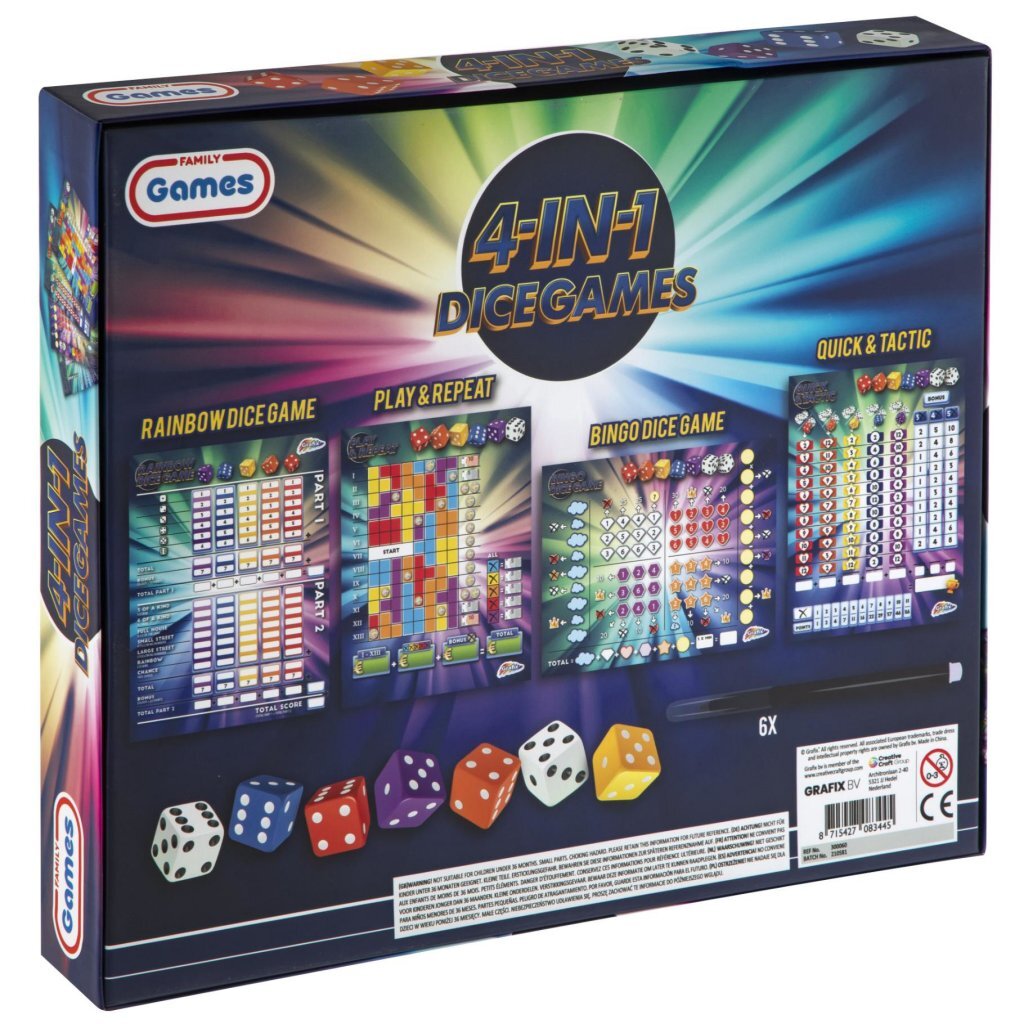 Family Games 4In1 Dobbelspellen