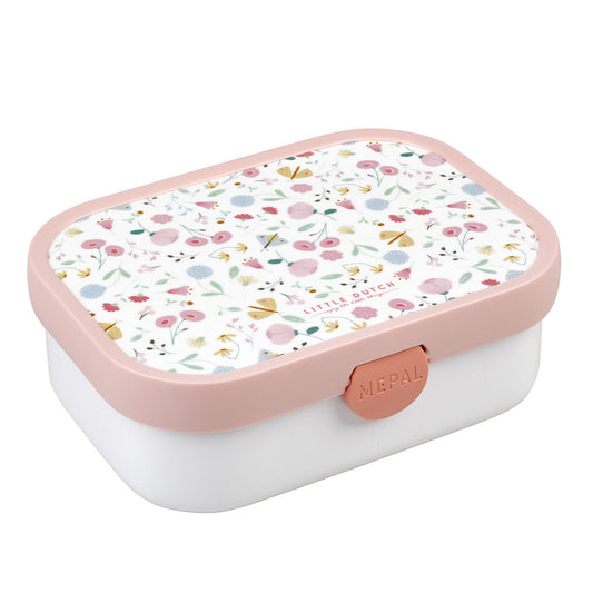 Mepal Campus Lunchbox Little Dutch Flowers And Butterflies Roze/Wit