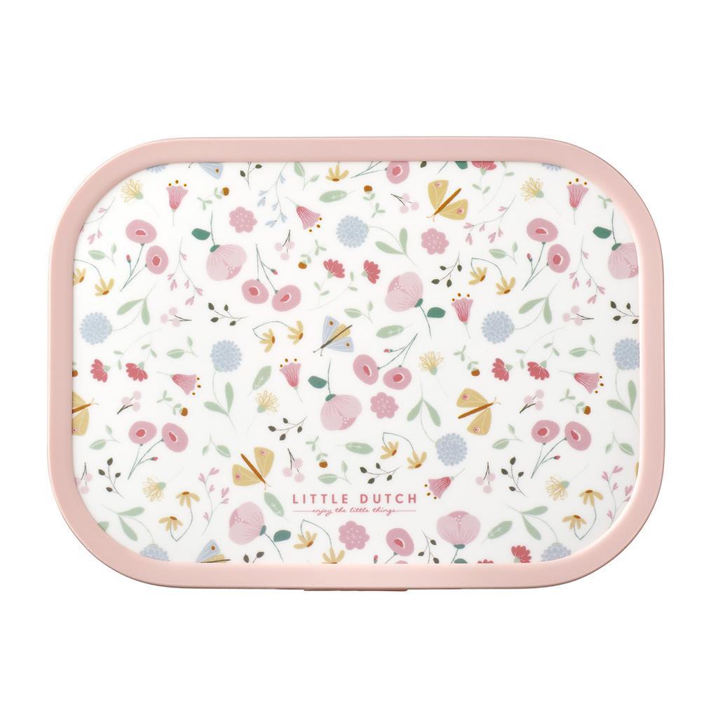 Mepal Campus Lunchbox Little Dutch Flowers And Butterflies Roze/Wit