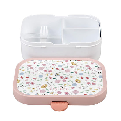 Mepal Campus Lunchbox Little Dutch Flowers And Butterflies Roze/Wit