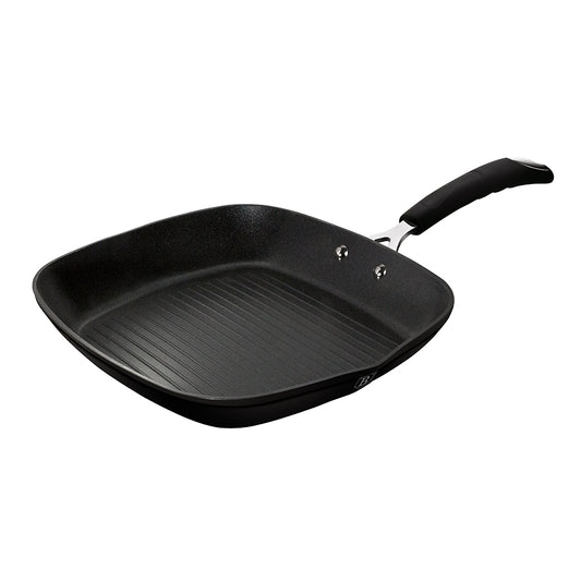 BerlingerHaus Grillpan 28cm Black Professional Line Inductie Doozies.nl