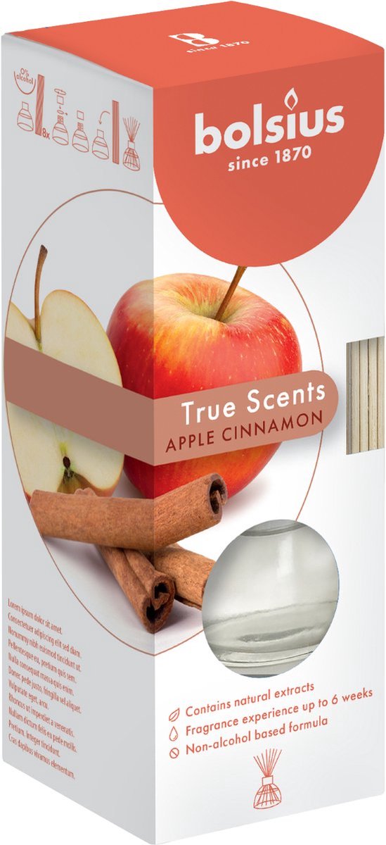 Bolsius Geurverspreider 45ml True Scents Apple Cinnamon Doozies.nl