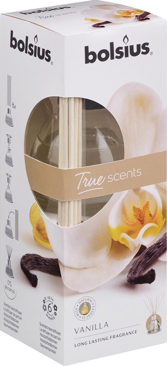 Bolsius Geurverspreider 45ml True Scents Vanille Doozies.nl