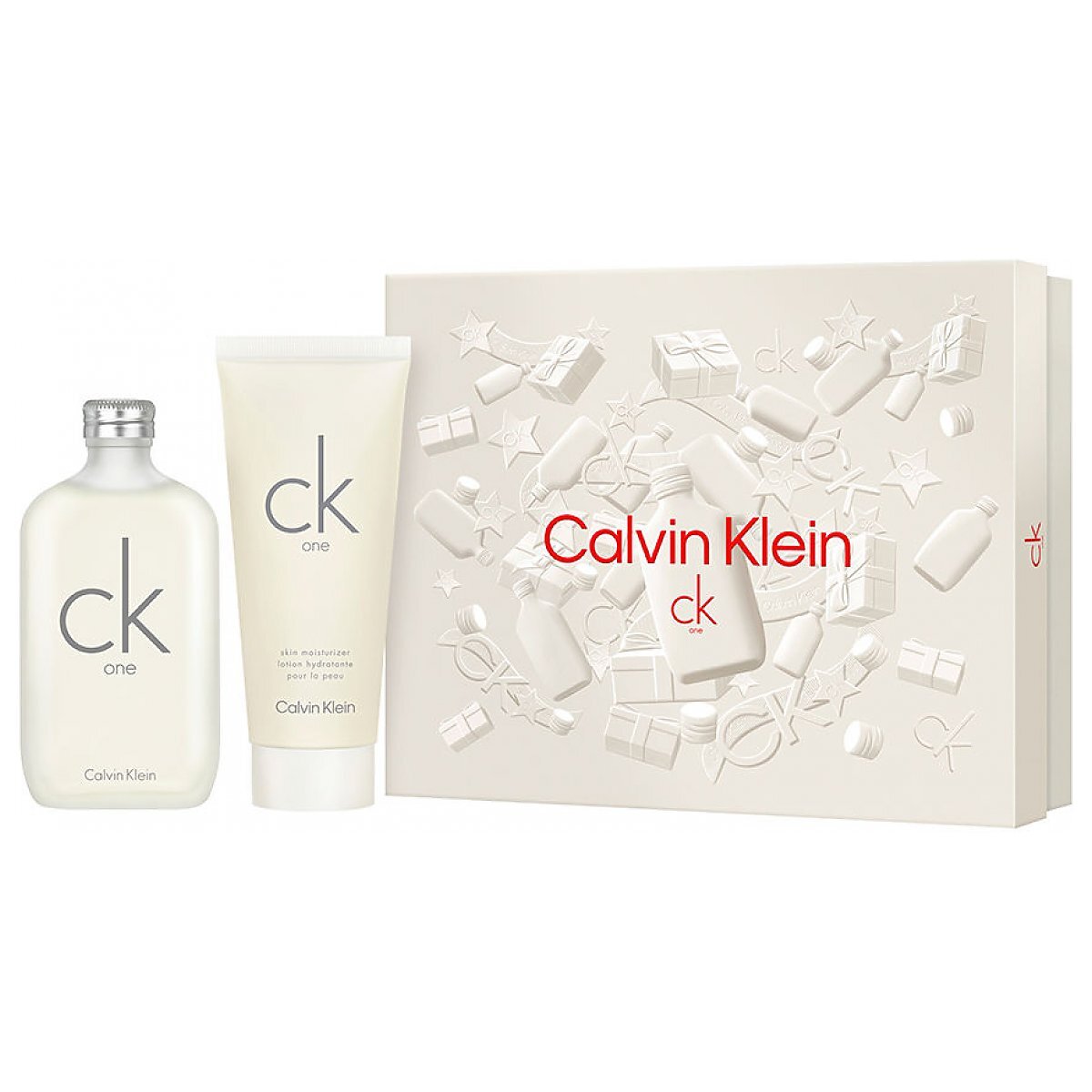 Calvin Klein CK One Giftset Eau de Toilette 200ml + Bodylotion 200ml Doozies.nl