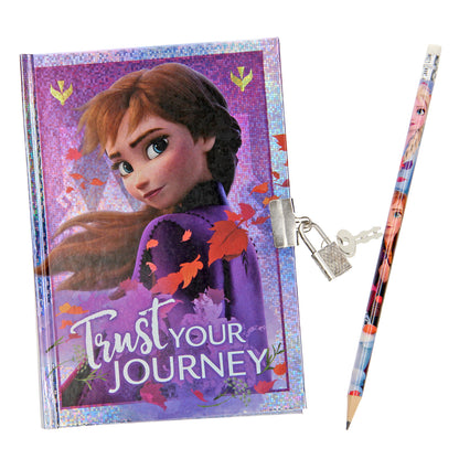 Disney Frozen Geheim Dagboek Roze/paars Doozies.nl