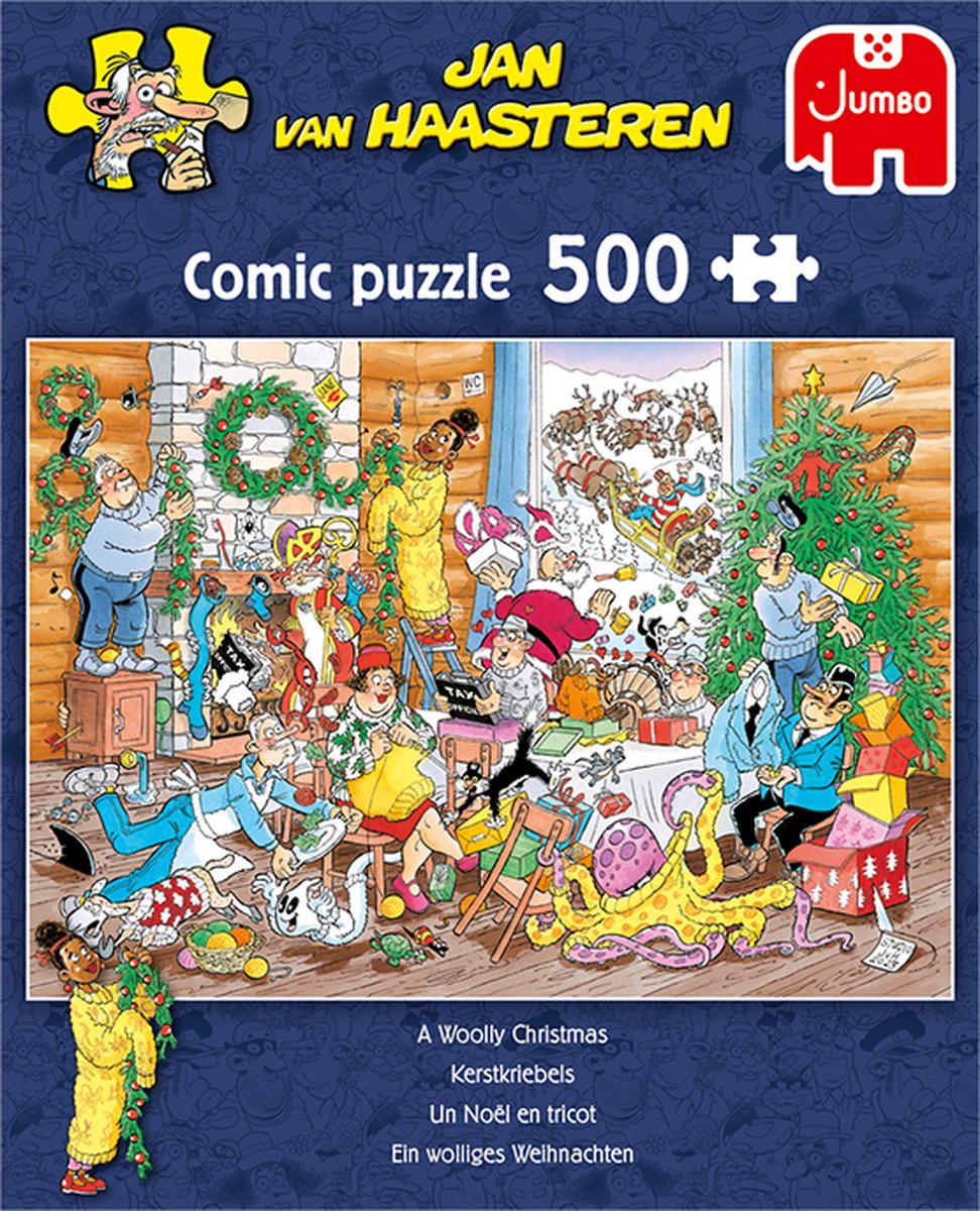 Jan van Haasteren puzzel - Kerstkriebels - 500 stukjes Doozies.nl