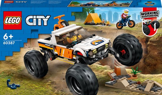 LEGO City 4x4 Terreinwagen avonturen 60387 Doozies.nl