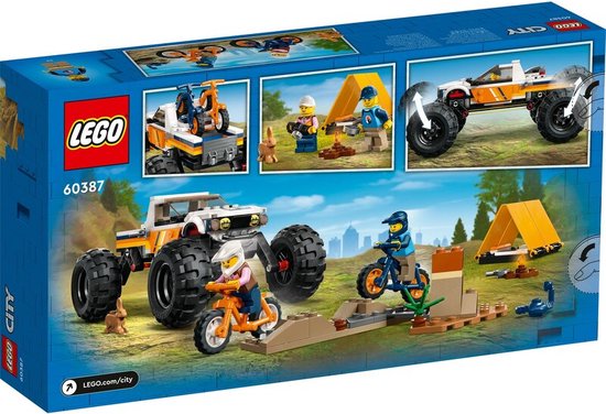 LEGO City 4x4 Terreinwagen avonturen 60387 Doozies.nl