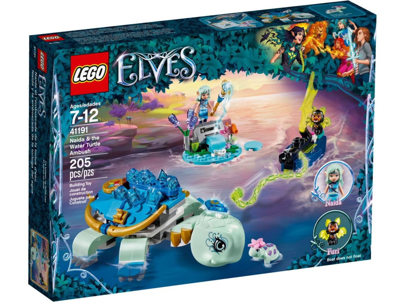 LEGO Elves Naida en de waterschildpadhinderlaag 41191 Doozies.nl