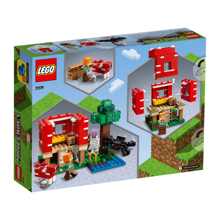 LEGO Minecraft Het Paddenstoelenhuis 21179 Doozies.nl