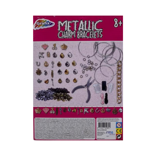 Sieraden maken - metallic charm bracelets - DIY kit Doozies.nl