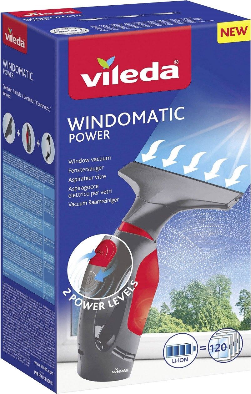 VILEDA vensterglasreiniger Windomatic Power electric Doozies.nl